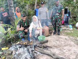 Panen Perdana Ikan Mas Program Ketahanan Pangan Kodim 1404/Pinrang di Kecamatan Lembang