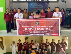 Bapas Kelas II Palu Salurkan Bantuan Bahan Makanan ke Panti Asuhan dalam Rangka Hari Pengayoman