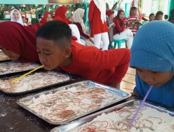 Puluhan Anak Mengikuti Lomba Yang Di Gelar Kodim 1425 Jeneponto Dalam Rangka Memeriahkan HUT RI Ke 79