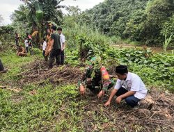 Hijaukan Alam dan Cegah Tanah Longsor, Kodim 1412/Kolaka Bersama Masyarakat Karya Bhakti Tanam Ratusan Pohon Pelindung