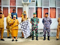 Ratusan Pelajar Sekota Fakfak ikuti Lomba Gerak Jalan Indah pada HUT RI Ke 79