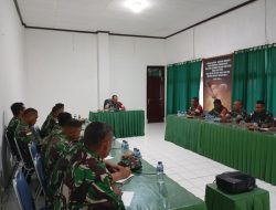 Jelang Penutupan TMMD ke-121 Wiltas Kodim 0910/Malinau, Dansatgas Pimpin Rapat Persiapan