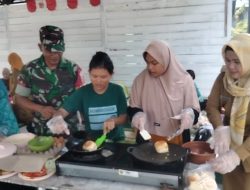 Bersama Pihak Terkait,Babinsa Koramil 0907/04 Tarut Sosialisasikan Makanan Bergizi Diwilayah Binaan