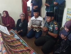 Dandim 1404/Pinrang Melayat Kerumah Anggota Yang Berdukacita