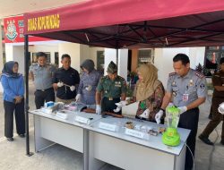 Kasdim 1422/Maros Wakili Dandim 1422/Maros Hadiri Pemusnahan Barang Bukti Tindak Pidana Umum
