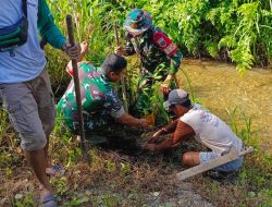 Upaya Ciptakan Wilayah Teduh dan Asri, Kodim 1412/Kolaka Menggelar Karya Bhakti Tanam Pohon Pelindung di Bantaran Sungai