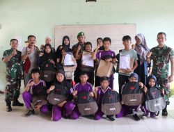 Kodam XIV/Hasanuddin Peduli Pendidikan,”Bagikan Seragam, Tas, Buku, pulpen dan Makan Siang di SMP Negeri 13 Parepare”