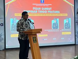 Karutan Palu Hadiri Pisah Sambut Pimti Pratama Kanwil Kemenkumham Sulteng