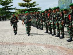 Sambut Kedatangan Satgas Pamtas RI – Malysia,Danrem 092/Mrl Tekankan Prajurit Berikan Dampak Positif Untuk Masyarakat