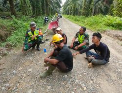 Cipatakan Situasi Kamtibmas Babinsa Koramil 05 Darul Makmur Laksanakan Komsos dengan Petani Sawit