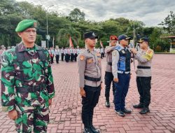 Personil Kodim 0116/Nagan Raya Hadiri Apel Mantap Praja sambut Pilkada 2024
