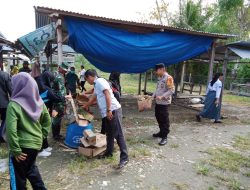 Bebas Wabah Penyakit, Kodim 1412/Kolaka Bersama Warga Karya Bhakti Pembersihan Pasar Tradisional