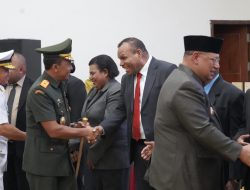 Danrem 181/PVT Menghadiri Pelantikan Panitia seleksi Dewan Perwakilan Rakyat Kabupaten/Kota