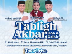 Gelar Tabligh Akbar Usai Daftar di KPU, Pammase Berlanjut Hadirkan Ustadz Maulana  dan Doorprize Umroh