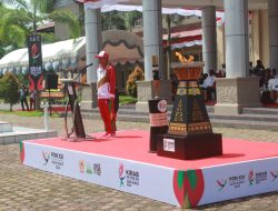 Dandim 0116/Nagan Raya Hadiri Upacara Kirab Api Pon XXI tahun 2024 Aceh-Sumut di Halaman Kantor Bupati Nagan Raya