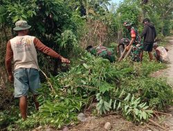 Upaya Tingkatkan Sinergitas dan Silaturahmi, Babinsa Koramil 1425-04 Kelara Gelar Karya Bakti Bersama Masyarakat