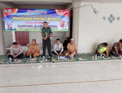 Sinergi TNI, Polri, dan Masyarakat Sosialisasi Kamtibmas di Desa Blang
