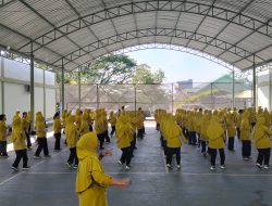 Persit KCK xxx Kodim 1422/Maros Gelar Senam Bersama untuk Tingkatkan Kesehatan dan KekompakanMaros