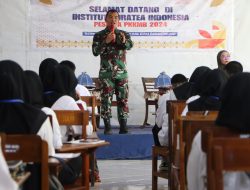 Dandim 1425 Jeneponto Berikan Pembinaan Pentingnya Kesadaran Bela Negara Bagi Mahasiswa