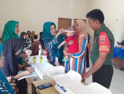 Wujudkan Balita Sehat & Bebas Stunting, Babinsa 16 Tonra Dampingi Posyandu Di Desa Binaan