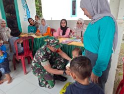 Sukseskan Program Balita Sehat Dan Pencegahan Stunting, Babinsa Tonra Dampingi Posyandu Di Wilayah Binaan