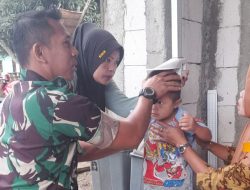 Cegah Stunting, Babinsa Koramil 19 Kahu Dampingi Pelayanan Posyandu Desa Arellae