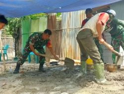 Babinsa Ramil 02/Bantimurung Laporkan Perkembangan Rehab Rumah Tidak Layak Huni di Desa MangelorengKec. Bantimurung, 2024