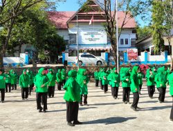 Persit Cabang XXX Kodim 1422/Maros Laksanakan Senam Rutin Setiap Jumat