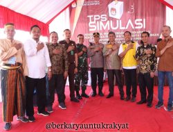 Dandim 1425/Jeneponto Hadiri Simulasi Pemungutan dan Penghitungan Suara Pemilukada 2024