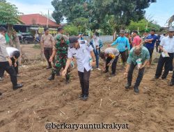 Wakili Dandim, Pasi Intel Kodim 1425/Jeneponto Hadiri Launching Gugus Tugas Polri Dalam Rangka Mendukung Ketahanan Pangan