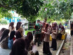 Perpustakaan Motor Milik Babinsa Maros Disambut Antusias Siswa di Sekolah