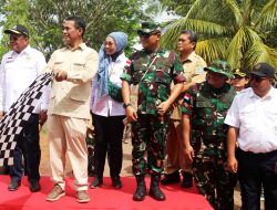 Letkol Inf Johny Nofriady Dampingi Menteri Pertanian RI Apel Brigade Pangan dan Penyerahan Alsintan