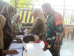 Guna Mewujudkan Balita Sehat, Babinsa Sibulue Dampingi Pelaksanaan Posyandu Di Desa Binaan