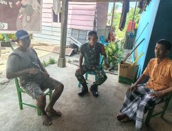 Babinsa Koramil 1407-02/Dua Boccoe Laksanakan Komunikasi Sosial Di Desa Tocina