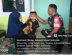 Babinsa Kodim 1407/Bone Koramil 13/Sibulue Hadiri Kegiatan Posyandu Di Wilayah