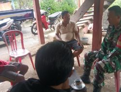 Babinsa Kodim 1407/Bone Ramil 06/Awangpone Intensifkan Komsos Sambang Warga Carigading
