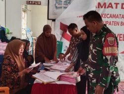 Babinsa Koramil 01/Ajangale Dim 1407/Bone Dampingi Pelaksanaan Pelayanan Posyandu Di Desa Welado