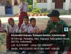 Babinsa Koramil 1407-18/Kajuara Komsos Edukatif : Suntikkan Semangat Nasionalisme Kepada Siswa SDN 264 Padaelo