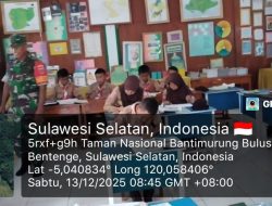 Babinsa Koramil 1407-20/Bontocani Hadir di Tengah Siswa : Tanamkan Nilai Kedisiplinan Dan Cinta Tanah Air Sejak Dini
