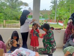 Bukan Hanya Keamanan, Babinsa Koramil 1407-09/Lapri Juga Kawal Tumbuh Kembang Anak Di Bengo