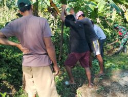Babinsa Tellusiatinge Aktif, Dampingi Warga Dusun Wedda E Perbaiki Sistem Pengairan