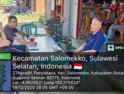 Perkuat Jaring Teritorial, Babinsa Koramil 17/Salomekko Kodim 1407/Bone Intensifkan Komsos