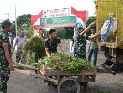 Karya Bakti HUT Korem 141/Tp : Kodim 1407/Bone Tunjukkan Soliditas TNI-Polri Di Bumi Arung Palakka