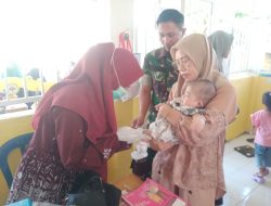 Wujudkan Desa Bebas Stunting, Langkah Nyata Babinsa Koramil 1407-18/Kajuara Dampingi Pelayanan Posyandu