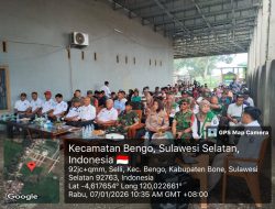 Dukung Swasembada Pangan, Danrem 1407-09/Lapri Dan Forkopimcam Bengo Ikuti Syukuran Bersama Presiden RI Secara Virtual