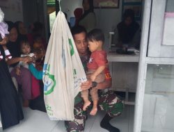 Dukung Tumbuh Kembang Anak, Aksi Nyata Babinsa Koramil 1407-09/Lapri Di Posyandu Desa Mattaropuli