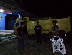 Jaga Kondusifitas Wilayah, Babinsa Jajaran Kodim 1407/Bone Intensifkan Patroli Malam