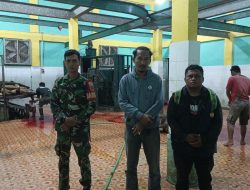 Kawal Kualitas Pangan, Babinsa Koramil 07/Tanete Riattang Cek Rumah Pemotongan Hewan Di Tibojong