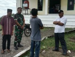 Jaga Harmonisasi Wilayah, Babinsa Koramil 1407-09/Lapri Aktif Berdialog Dengan Perangkat Desa Waekecce’e