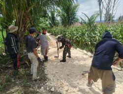 Tak Kenal Lelah, Babinsa Koramil 05/Ulaweng Kodim 1407/Bone Pastikan Akses Pertanian Desa Galung Mulus